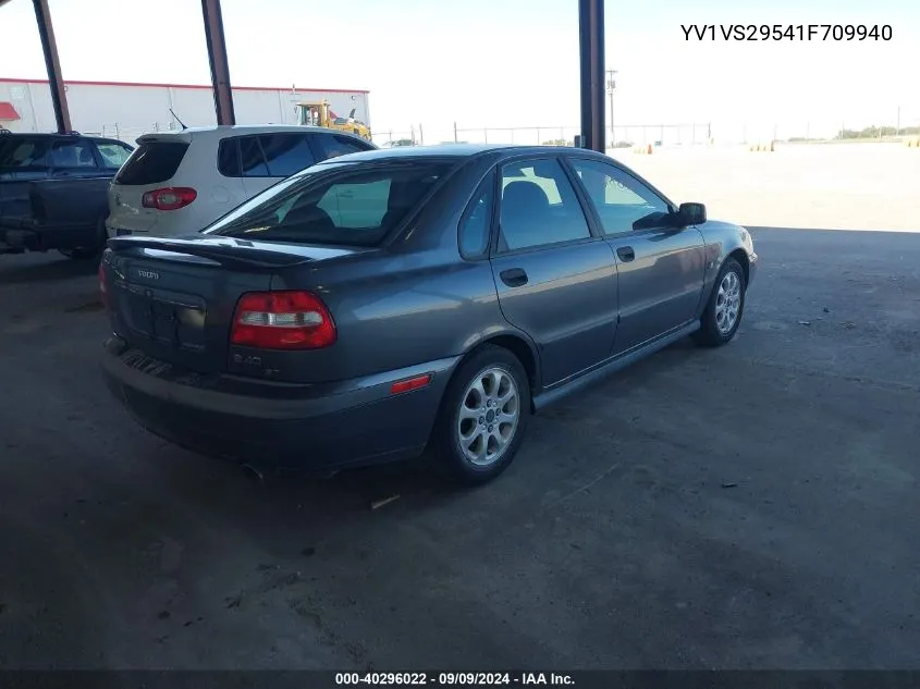 2001 Volvo S40 A/Sport Edition VIN: YV1VS29541F709940 Lot: 40296022