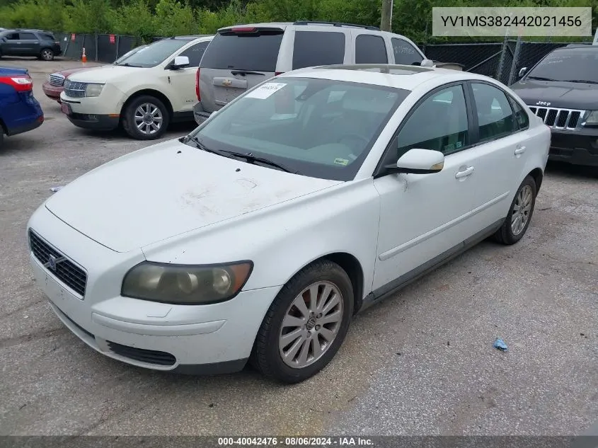 2004 Volvo S40 2.4I VIN: YV1MS382442021456 Lot: 40042476