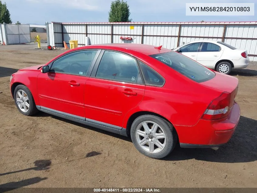 2004 Volvo S40 T5 VIN: YV1MS682842010803 Lot: 40148411