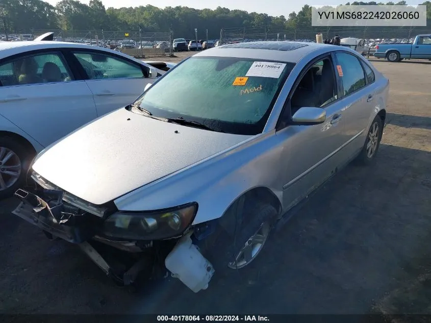 2004 Volvo S40 T5 VIN: YV1MS682242026060 Lot: 40178064