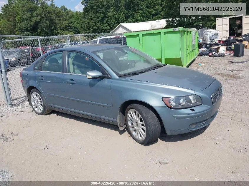 2004 Volvo S40 T5 VIN: YV1MS682042025229 Lot: 40226420