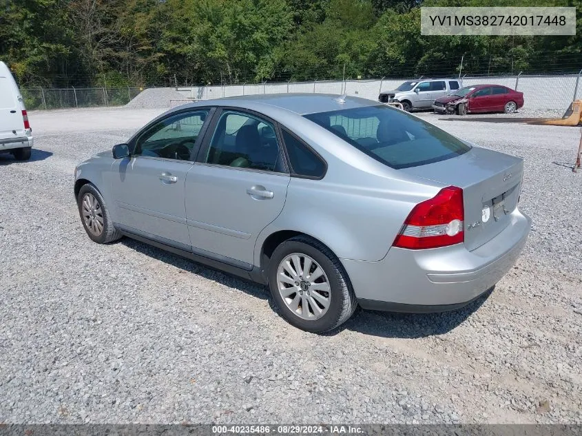 YV1MS382742017448 2004 Volvo S40 2.4I