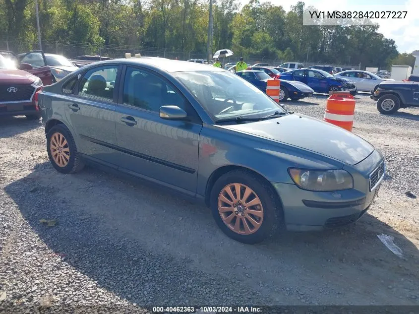 2004 Volvo S40 2.4I/2.4I A Sr (New) VIN: YV1MS382842027227 Lot: 40462363