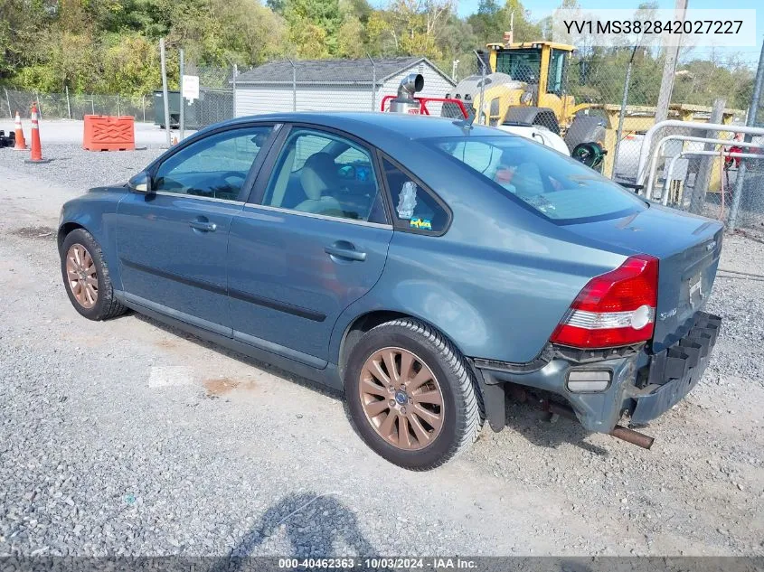 2004 Volvo S40 2.4I/2.4I A Sr (New) VIN: YV1MS382842027227 Lot: 40462363