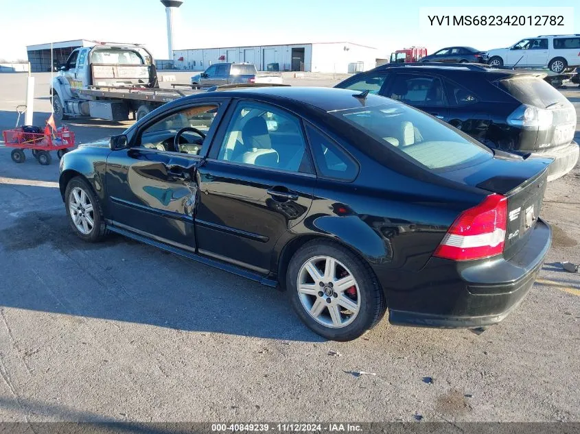 2004 Volvo S40 T5 VIN: YV1MS682342012782 Lot: 40849239