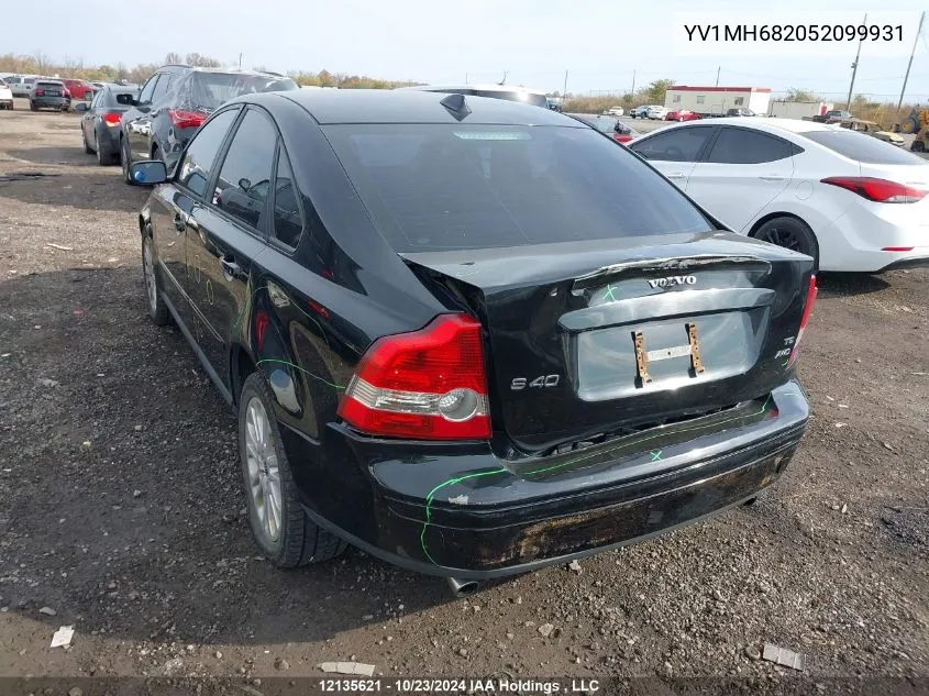 2005 Volvo S40 VIN: YV1MH682052099931 Lot: 12135621