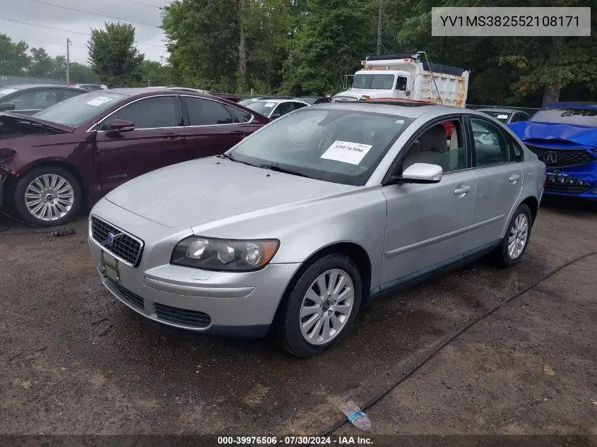 2005 Volvo S40 2.4I VIN: YV1MS382552108171 Lot: 39976506