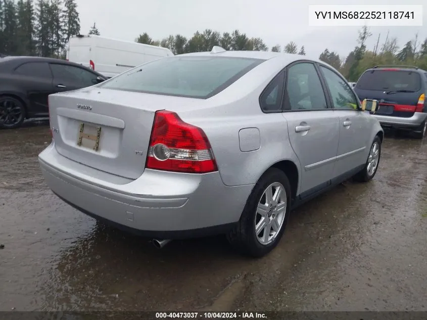 2005 Volvo S40 T5 VIN: YV1MS682252118741 Lot: 40473037