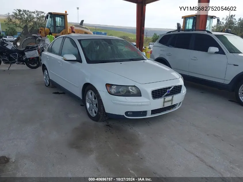 2005 Volvo S40 T5 VIN: YV1MS682752054602 Lot: 40696757