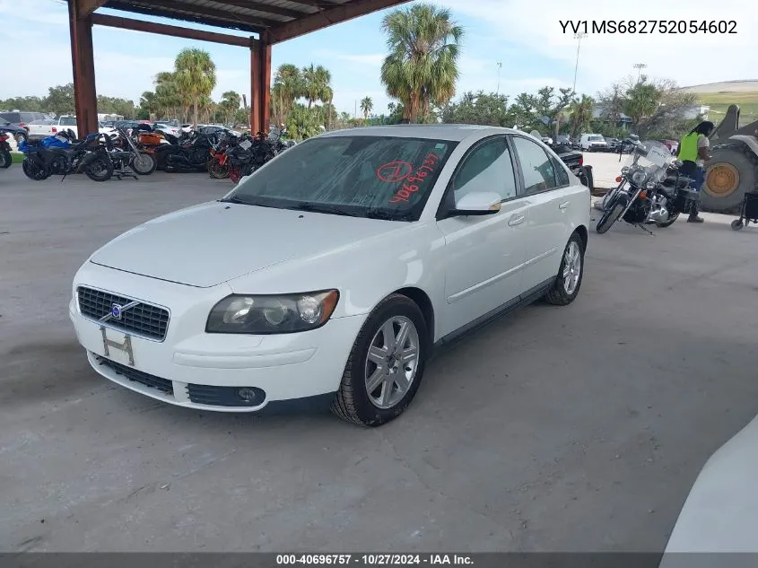 2005 Volvo S40 T5 VIN: YV1MS682752054602 Lot: 40696757