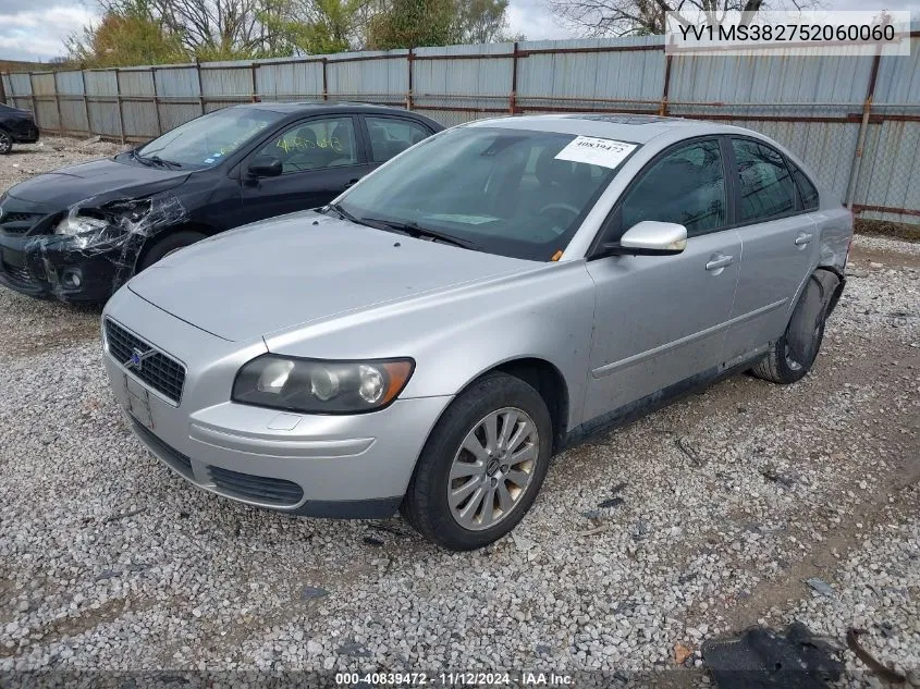 2005 Volvo S40 2.4I VIN: YV1MS382752060060 Lot: 40839472