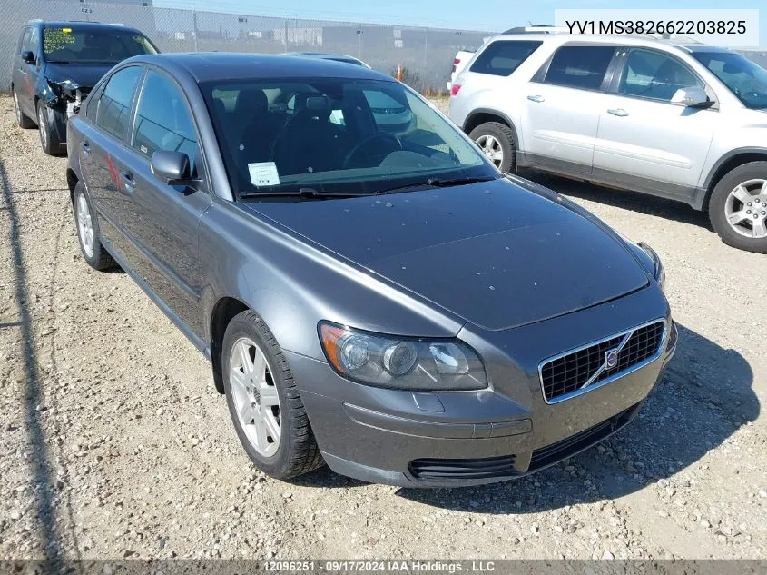 2006 Volvo S40 VIN: YV1MS382662203825 Lot: 12096251