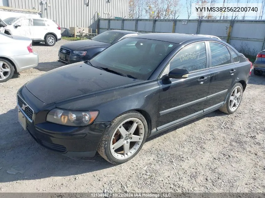 YV1MS382562200740 2006 Volvo S40