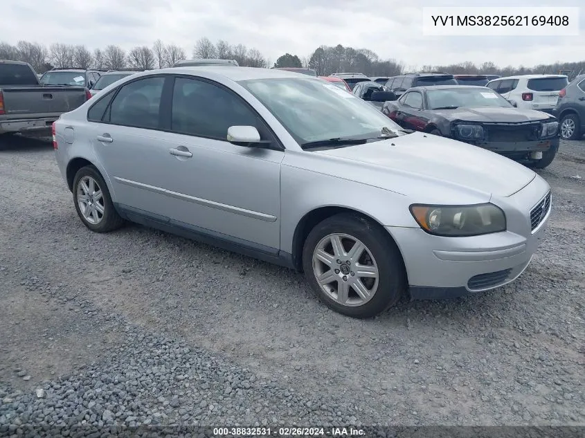 2006 Volvo S40 2.4I VIN: YV1MS382562169408 Lot: 38832531