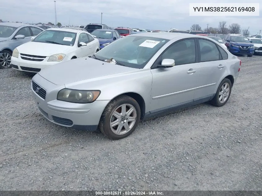 2006 Volvo S40 2.4I VIN: YV1MS382562169408 Lot: 38832531