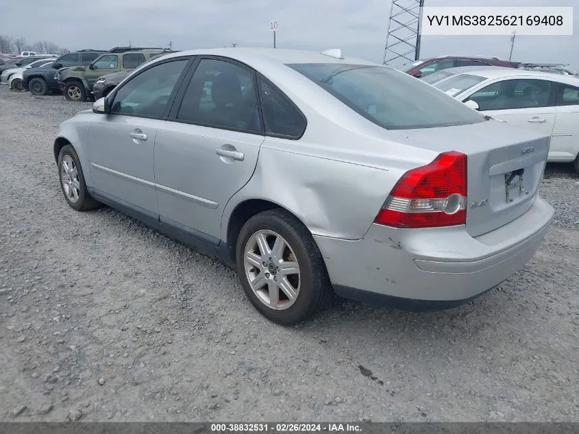 2006 Volvo S40 2.4I VIN: YV1MS382562169408 Lot: 38832531