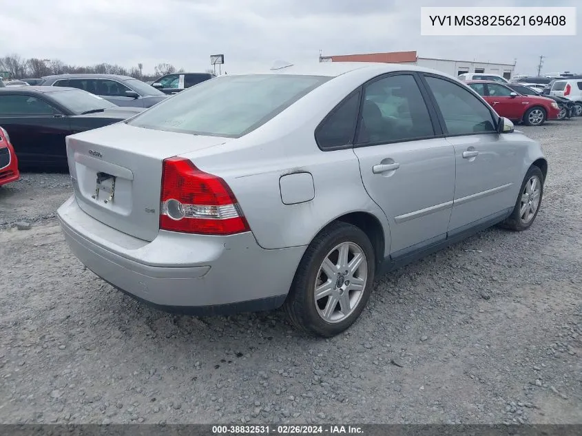 2006 Volvo S40 2.4I VIN: YV1MS382562169408 Lot: 38832531