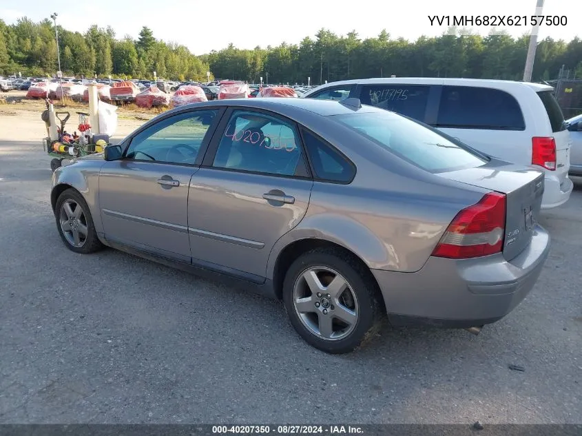 2006 Volvo S40 T5 VIN: YV1MH682X62157500 Lot: 40207350