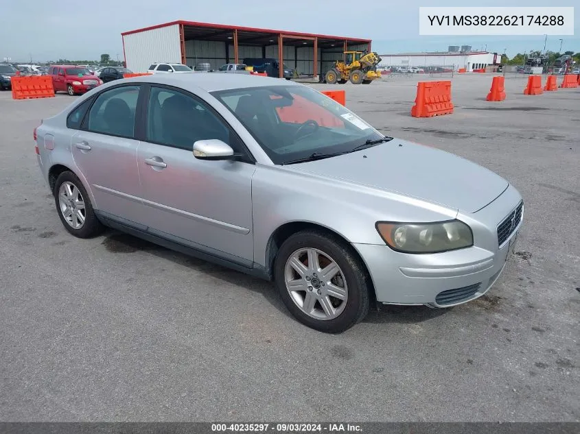 2006 Volvo S40 2.4I VIN: YV1MS382262174288 Lot: 40235297