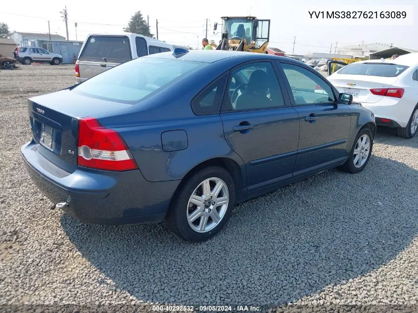 2006 Volvo S40 2.4I VIN: YV1MS382762163089 Lot: 40292532