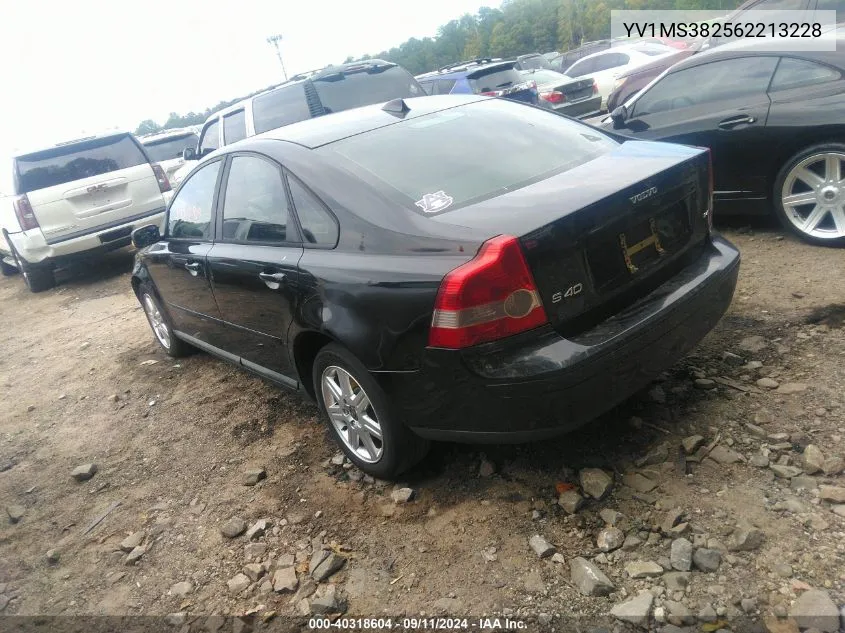 2006 Volvo S40 2.4I VIN: YV1MS382562213228 Lot: 40318604