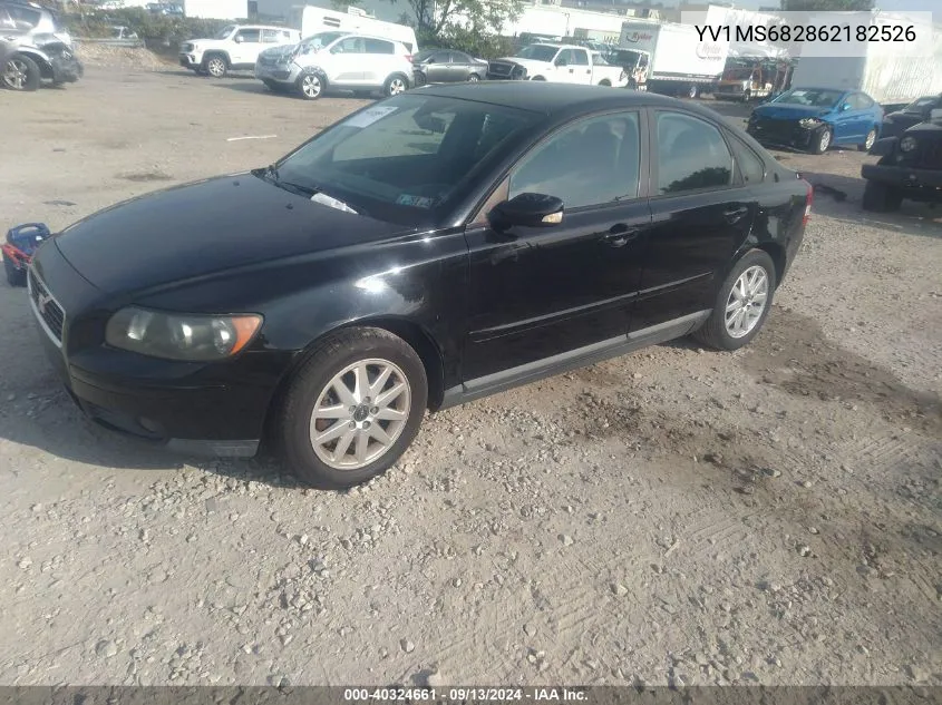 2006 Volvo S40 T5 VIN: YV1MS682862182526 Lot: 40324661