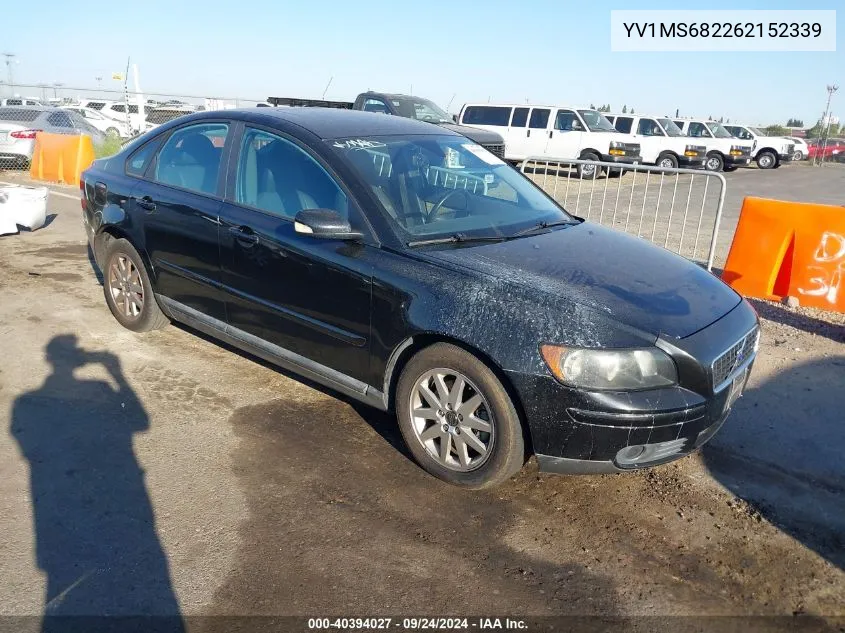 2006 Volvo S40 T5 VIN: YV1MS682262152339 Lot: 40394027