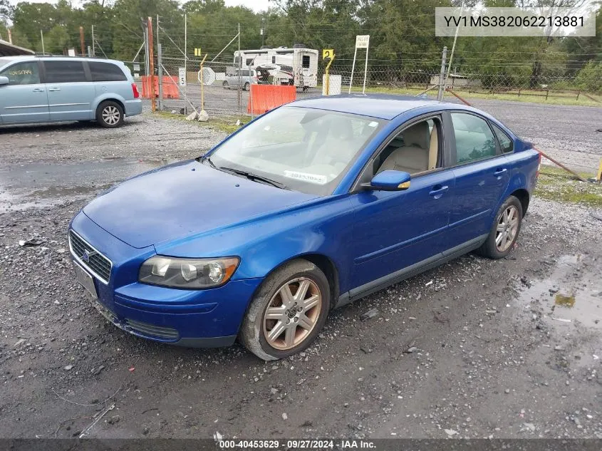 2006 Volvo S40 2.4I VIN: YV1MS382062213881 Lot: 40453629