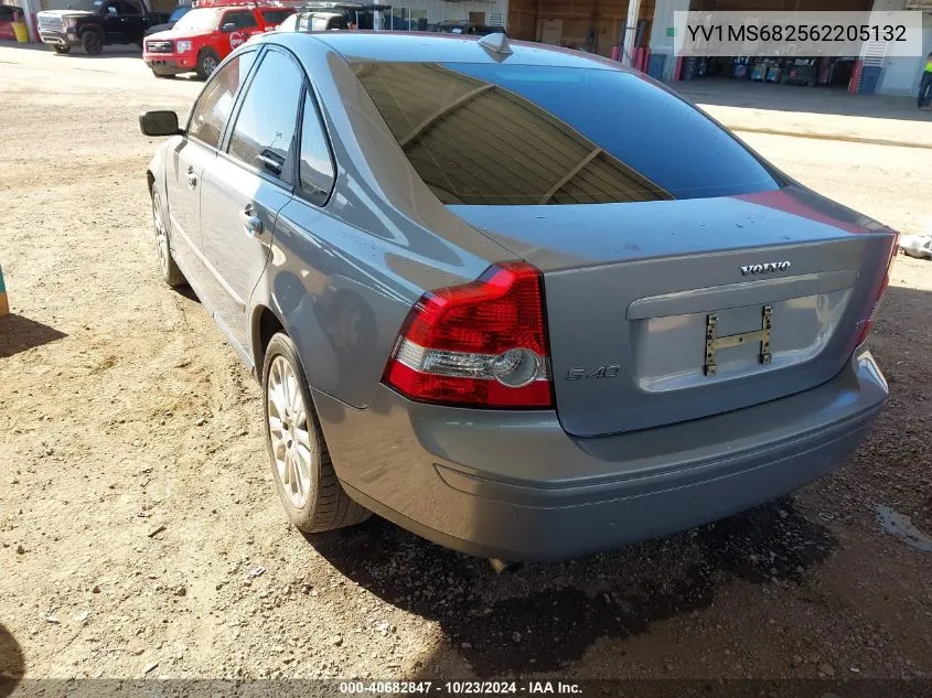 2006 Volvo S40 T5 VIN: YV1MS682562205132 Lot: 40682847