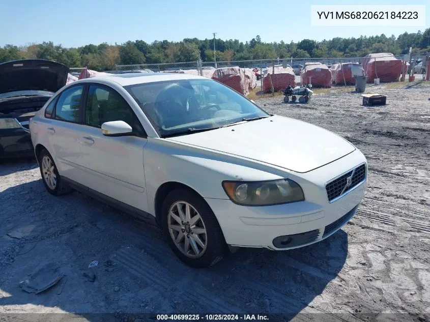 2006 Volvo S40 T5 VIN: YV1MS682062184223 Lot: 40699225