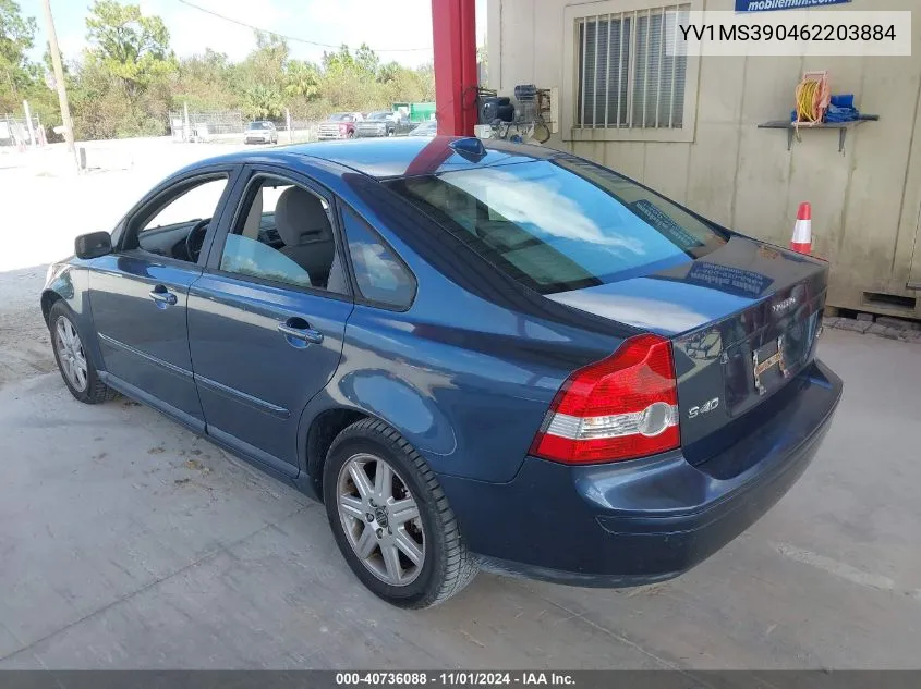 YV1MS390462203884 2006 Volvo S40 2.4I/2.4L