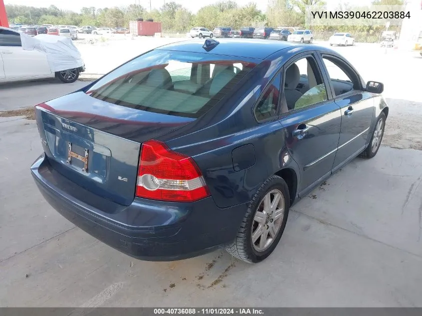 2006 Volvo S40 2.4I/2.4L VIN: YV1MS390462203884 Lot: 40736088