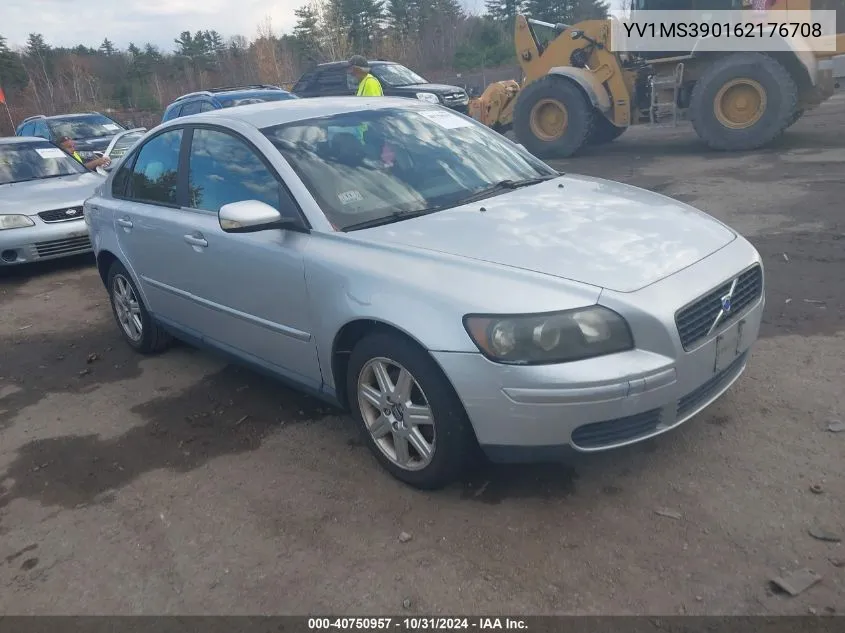 2006 Volvo S40 2.4I/2.4L VIN: YV1MS390162176708 Lot: 40750957