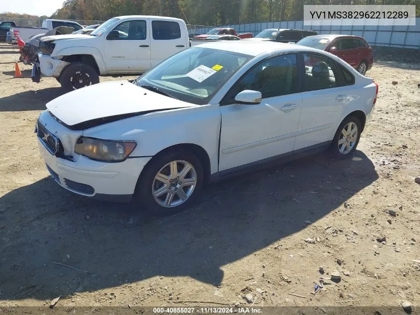 2006 Volvo S40 2.4I/2.4L VIN: YV1MS382962212289 Lot: 40855027