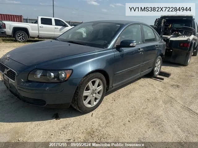 2007 Volvo S40 2.4I VIN: YV1MS382X72284944 Lot: 20171255