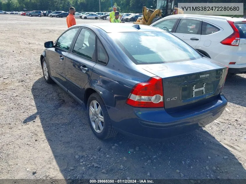 YV1MS382472280680 2007 Volvo S40 2.4I