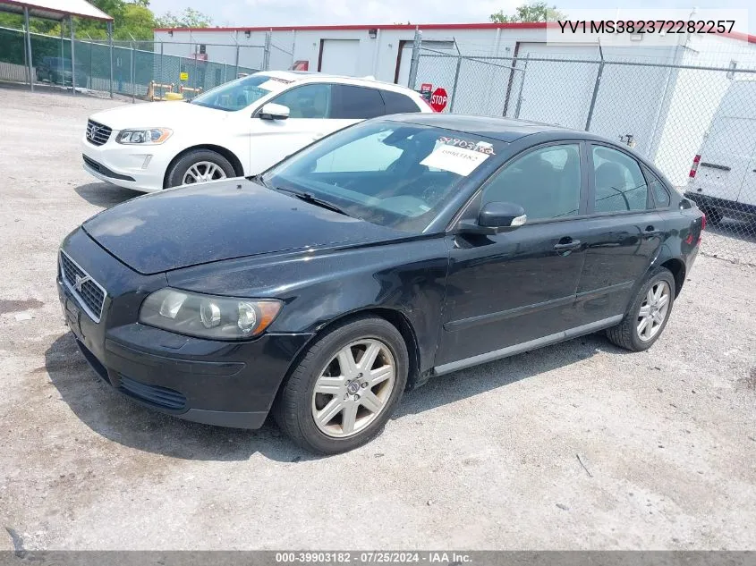 2007 Volvo S40 2.4I VIN: YV1MS382372282257 Lot: 39903182