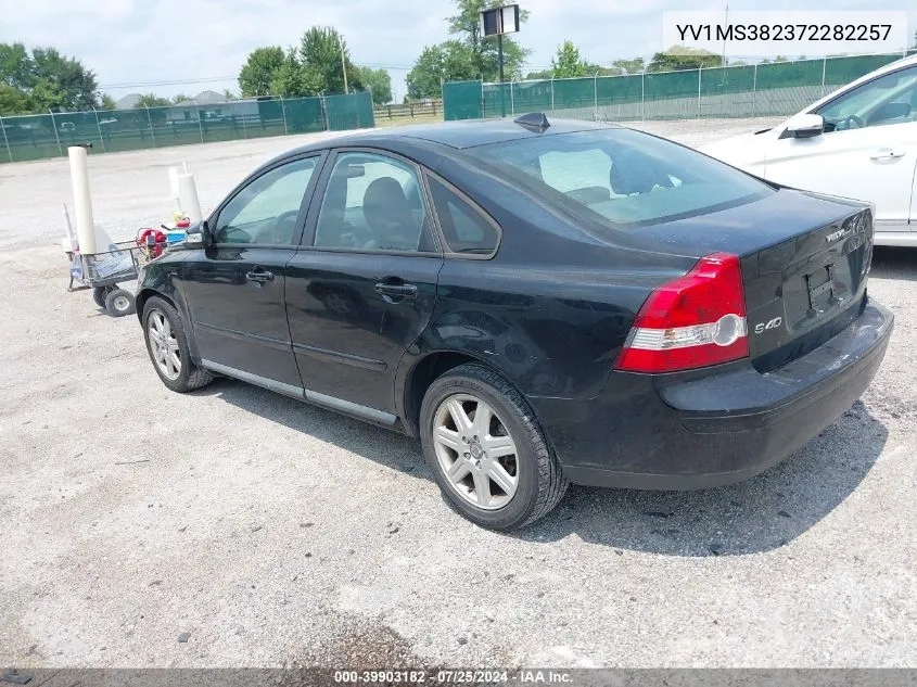 YV1MS382372282257 2007 Volvo S40 2.4I