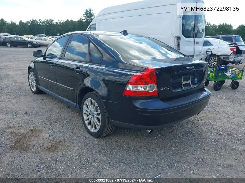 2007 Volvo S40 T5 VIN: YV1MH682372298135 Lot: 39921062