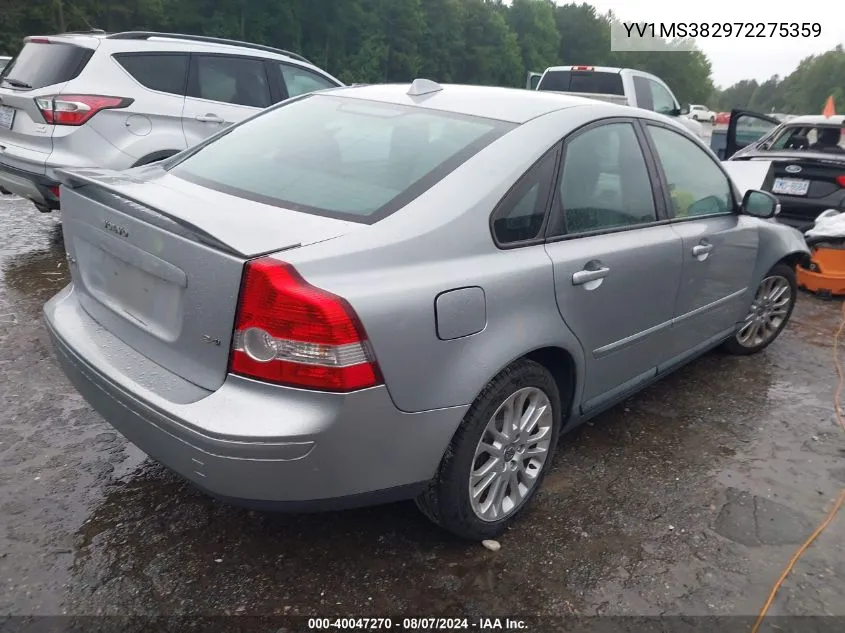 2007 Volvo S40 2.4I VIN: YV1MS382972275359 Lot: 40047270