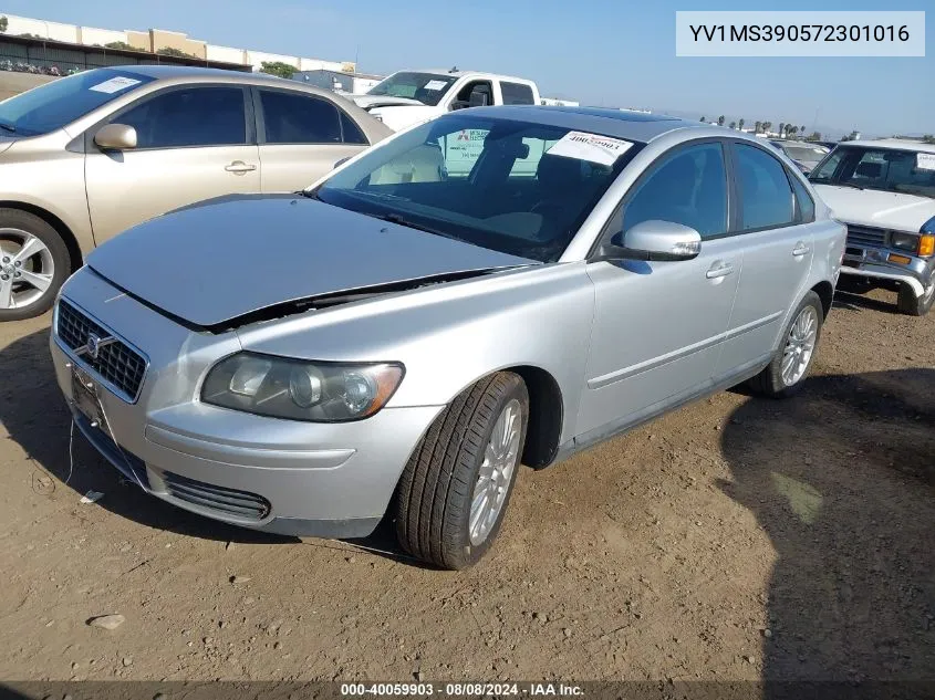 2007 Volvo S40 2.4I VIN: YV1MS390572301016 Lot: 40059903