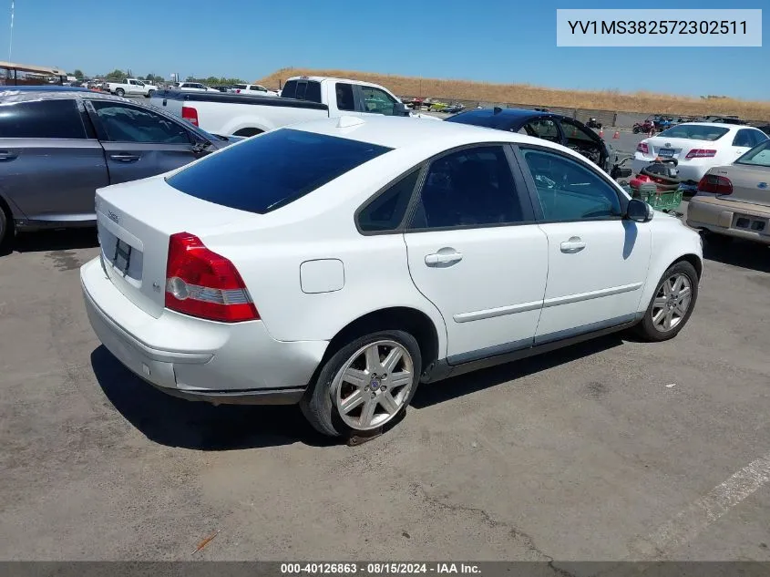 YV1MS382572302511 2007 Volvo S40 2.4I