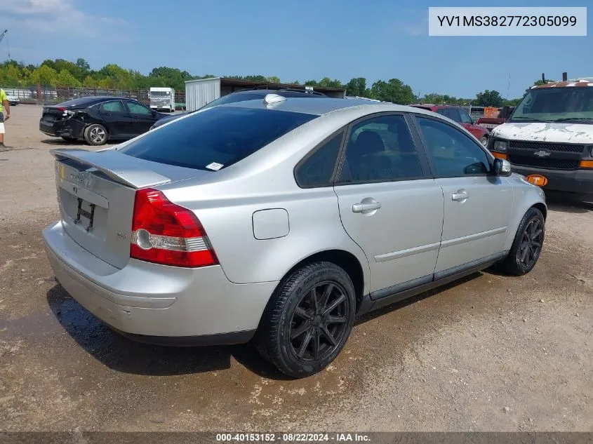 2007 Volvo S40 2.4I VIN: YV1MS382772305099 Lot: 40153152