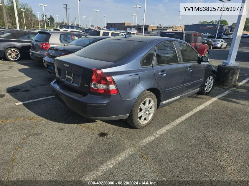 2007 Volvo S40 VIN: YV1MS382572269977 Lot: 40228000