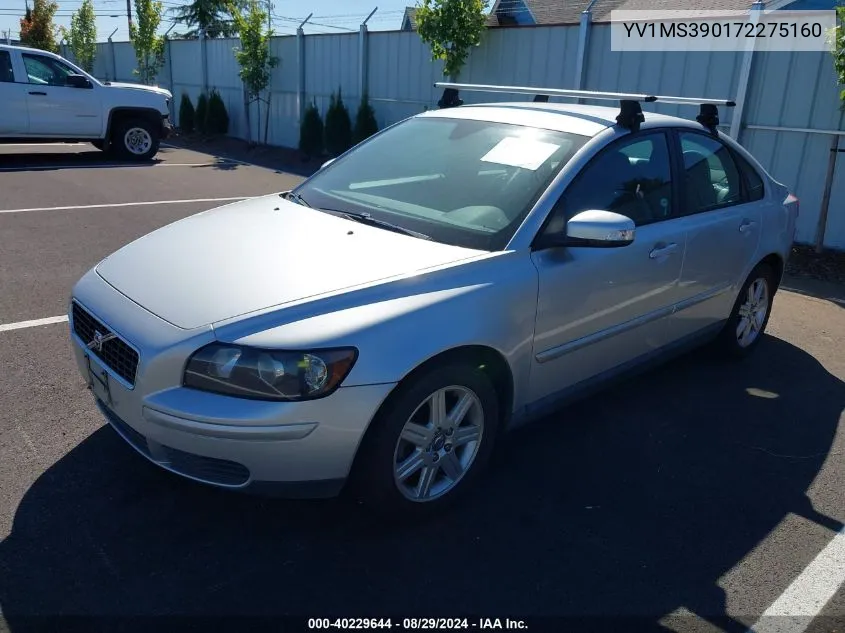 2007 Volvo S40 2.4I VIN: YV1MS390172275160 Lot: 40229644