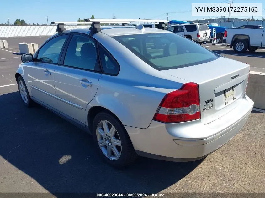 2007 Volvo S40 2.4I VIN: YV1MS390172275160 Lot: 40229644