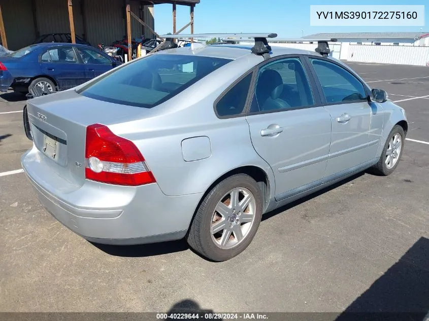 2007 Volvo S40 2.4I VIN: YV1MS390172275160 Lot: 40229644