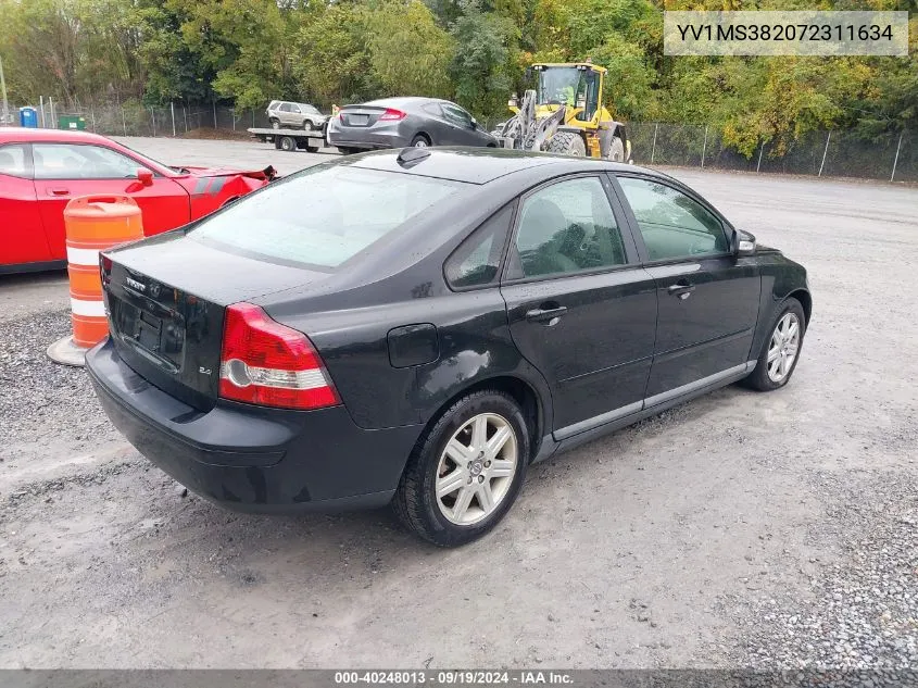 2007 Volvo S40 2.4I VIN: YV1MS382072311634 Lot: 40248013