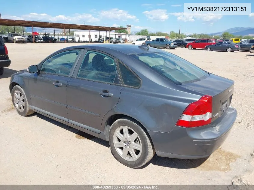 YV1MS382172313151 2007 Volvo S40 2.4I