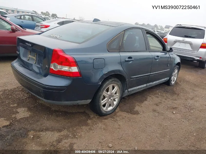 2007 Volvo S40 2.4I VIN: YV1MS390072250461 Lot: 40439406